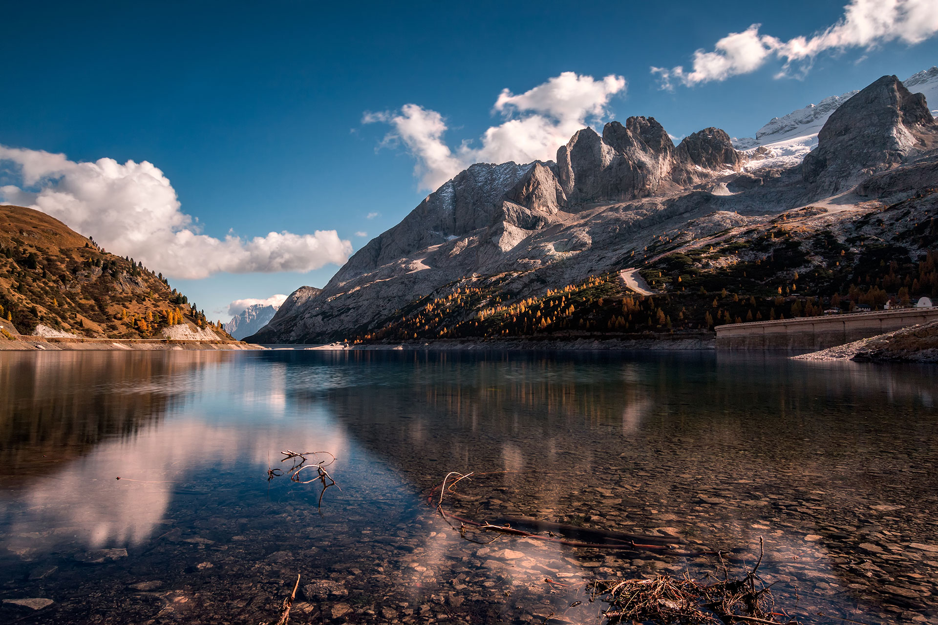 Mountain Range behind a reflective lake